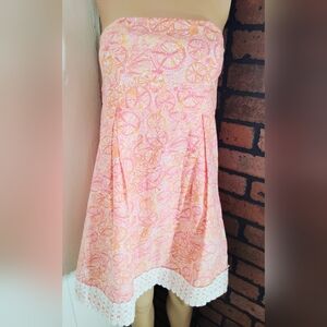 LILLY PULITZER, Strapless Betsey Dress. Size 2